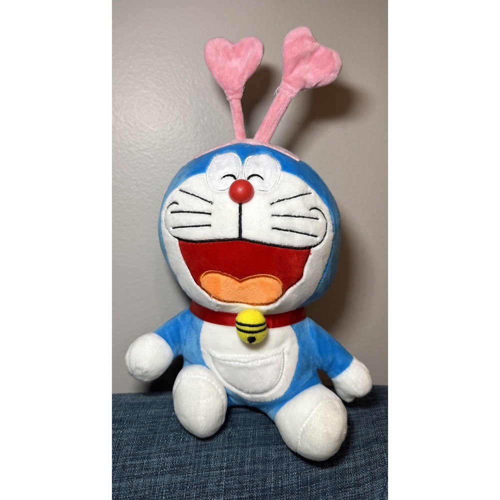 Doraemon Plush‎ Laughing Heart Headband Ears Fujiko Pro Stuffed Toy 2025 HTF